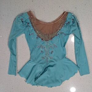 Girls custom figure skating dress